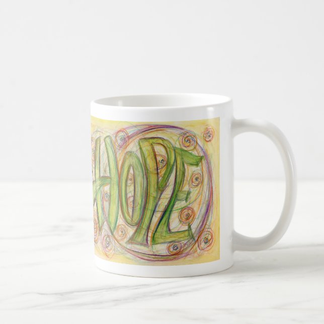 Inspiration Word Art Café Mugs (Droite)