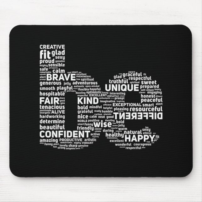 Inspiration Word Art Mouse Pad Mousepad (Vorne)