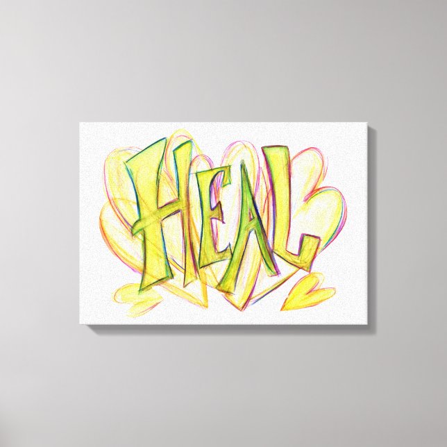 Inspiration Word Heilkunst Canvas drucken Leinwanddruck (Vorderseite)