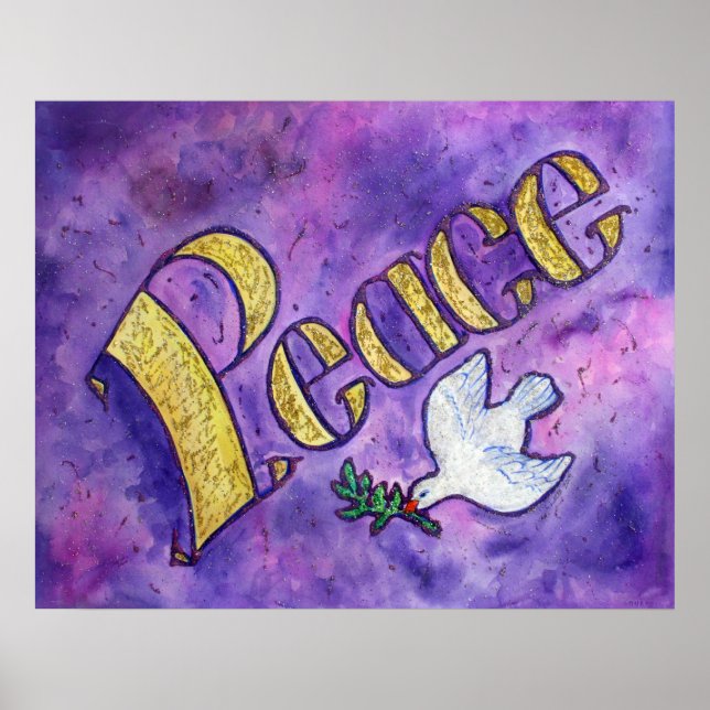Inspiration Word "Peace Poster" Poster (Vorne)