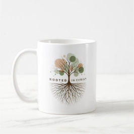 Inspiration "wurzelt in Christus" Tasse