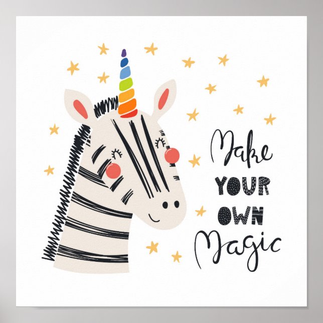 Inspiration Zebri-corn Poster (Vorne)