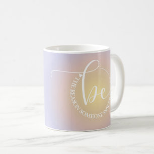 Inspiration Zitat Blau sei jemandes Lächeln Kaffee Kaffeetasse