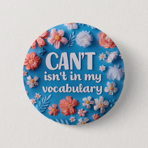 Inspiration Zitat Blumenwachstumsgedanken Button