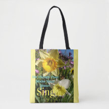 Inspiration Zitat Daffodische Frühlingsblüte Blume