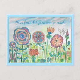 Inspiration Zitat-Freundschaft Postkarte