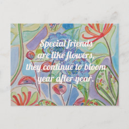 Inspiration Zitat-Freundschaft Postkarte