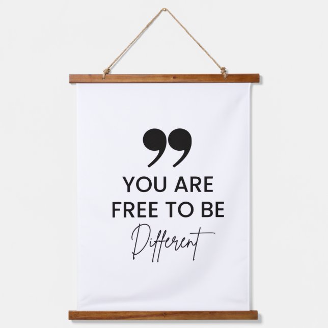 Inspiration Zitat Holzklappwand Wandteppiche (Vorderseite)