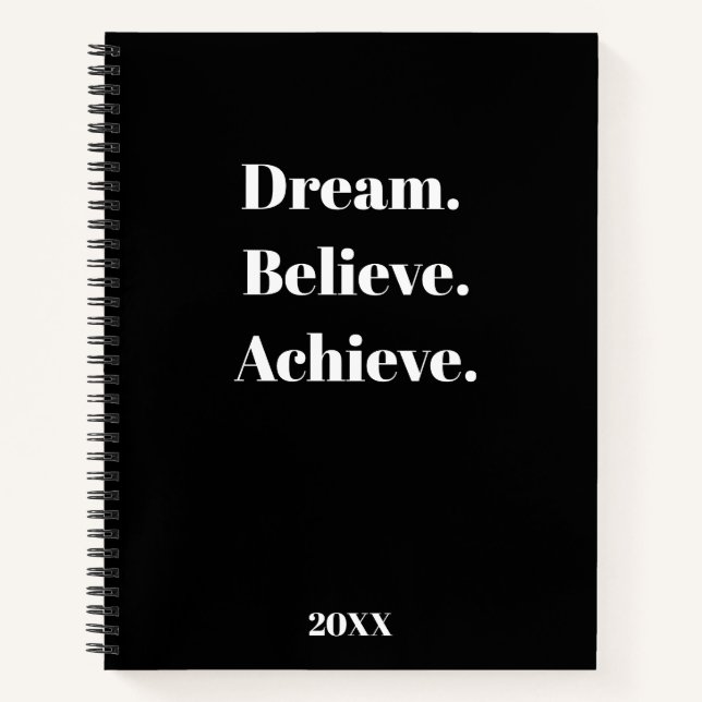 Inspiration Zitat-Journal und Planerdesign Notizbuch (Vorderseite)