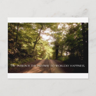 Inspiration Zitat — Leidenschaft Postkarte