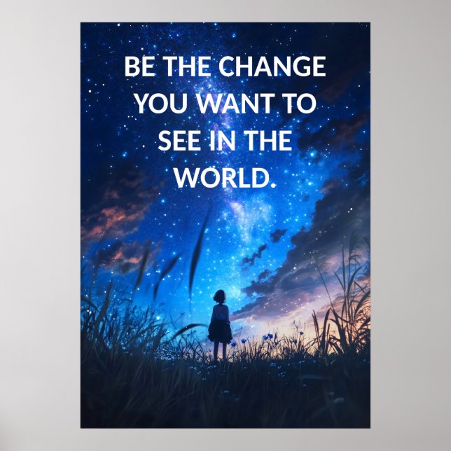 Inspiration Zitat Motivation Humble Poster (Vorne)