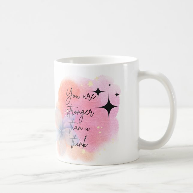 Inspiration-Zitat-Tasse Kaffeetasse (Rechts)
