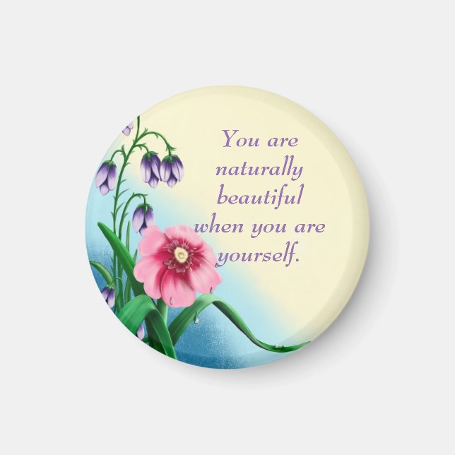 Inspiration Zitat überzeugende positive Bejahung Magnet (Vorne)