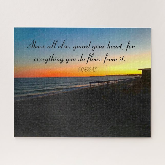Inspiration Zitate Bible Verse Christlich Jigsaw (Horizontal)