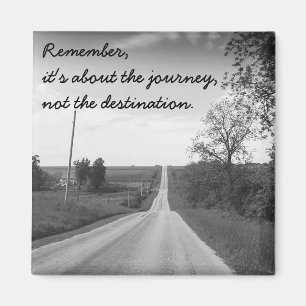 Inspiration Zitate Country Road Magnet
