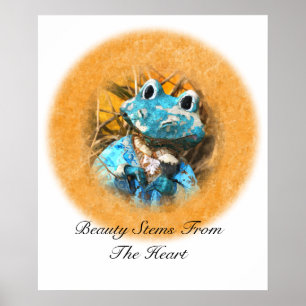 Inspiration Zitate Sie sind schöne Froschprinzen Poster