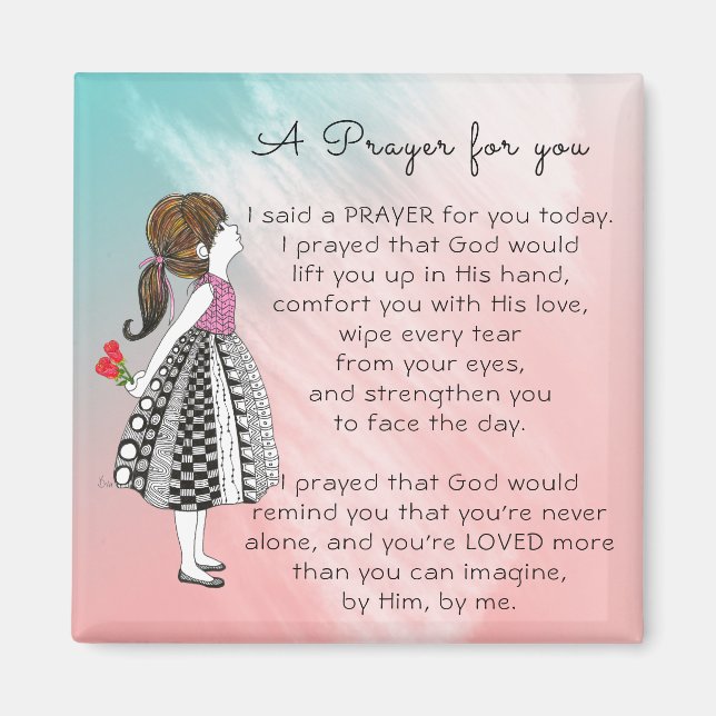 Inspirational A Prayer for You Poster Magnet (Vorne)