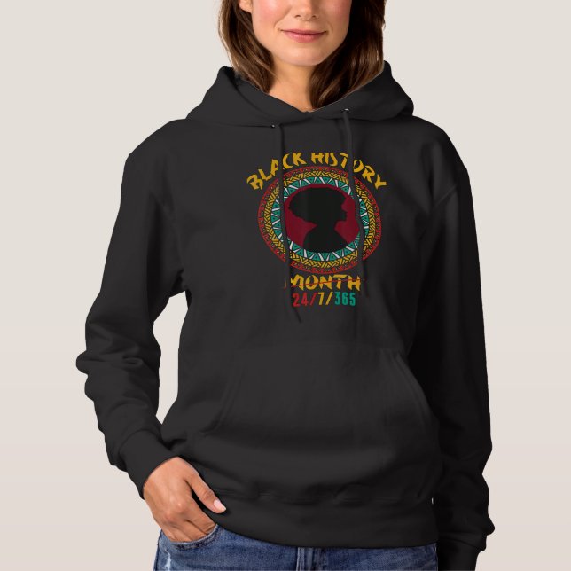 Inspirational Black History Month Melanin Africa C Hoodie (Vorderseite)