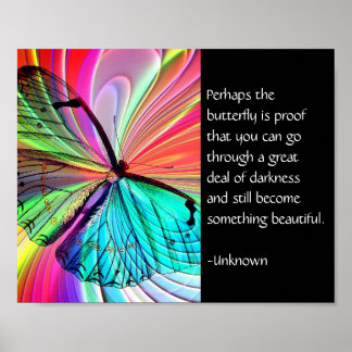 Inspirational Butterfly Poster