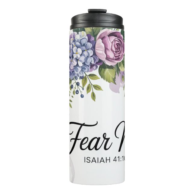Inspirational Christian Bible Verse Fear Not Thermosbecher (Vorderseite)
