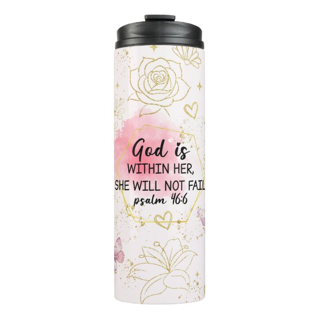 Inspirational Christian Bible Verses Thermosbecher (Vorderseite)