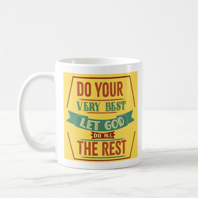 Inspirational christliche Kaffee-Tasse Kaffeetasse (Links)