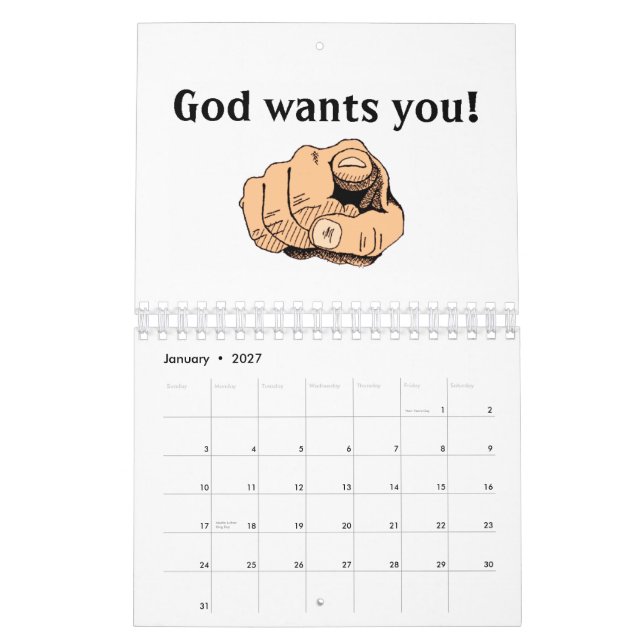 Inspirational christlicher Kalender (Jan 2027)