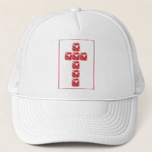 Inspirational Cross Of Hearts Truckerkappe