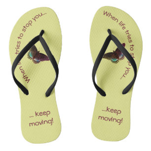 Inspirational drehen Sie Reinfälle um - behalten Flip Flops