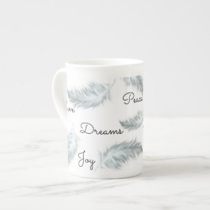 Inspirational Feder-Knochen-China-Tasse Prozellantasse