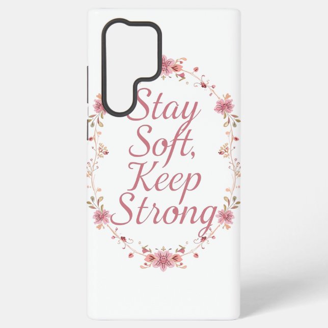 Inspirational Feminine Strength Quote Samsung Galaxy Hülle (Rückseite)