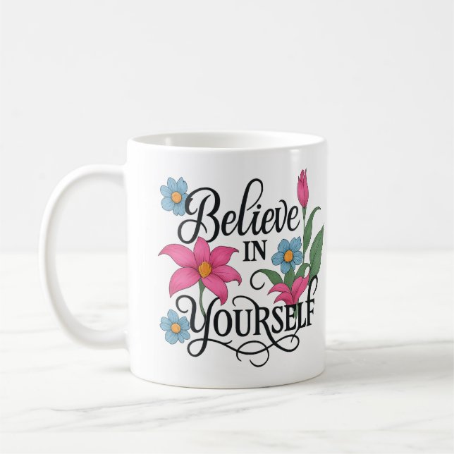 Inspirational Floral Classic Mug Kaffeetasse (Links)