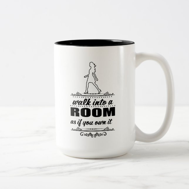 Inspirational Frauen-Tasse Zweifarbige Tasse (Rechts)