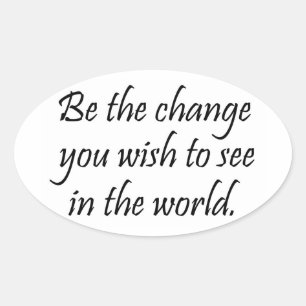 Inspirational Gandhi, autocollants de devis remise