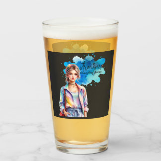Inspirational Girl Graphic Glas
