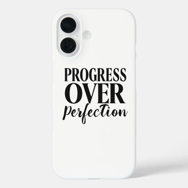 Inspirational Growth Mindset Typography iPhone 16 Hülle (Rückseite)