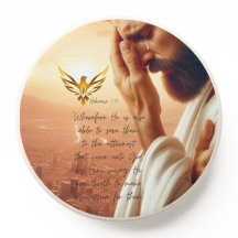 Inspirational Jesus Interceding Gold Dove Bible