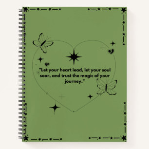 "Inspirational Journal - Vertrauen Sie Ihrer Reise Notizbuch
