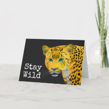 Inspirational Leopard Bleibe Wild Black