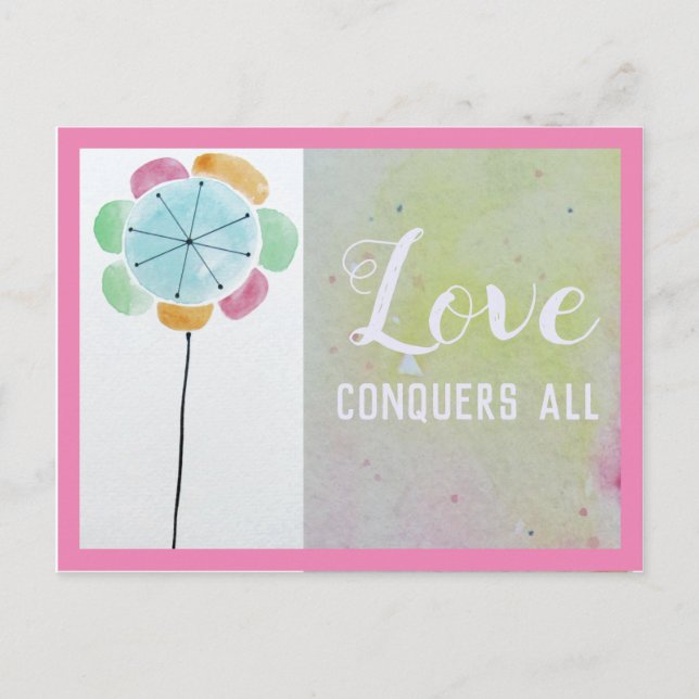 Inspirational LOVE CONQUÈTE TOUTES LES CARTES D'Af (Devant)