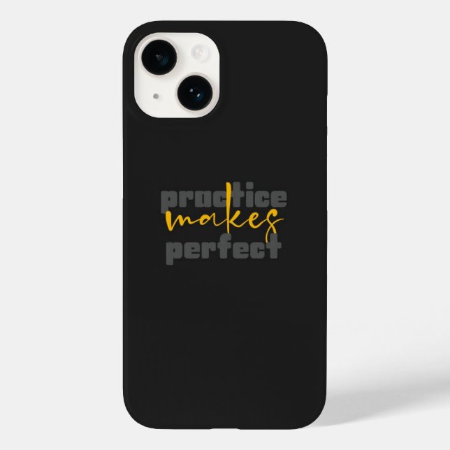 Inspirational Matte Black iPhone 14 Case  (Rückseite)