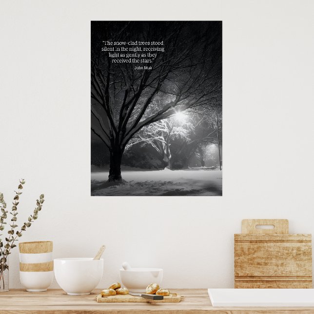 Inspirational motivational nature quote poster (Küche)