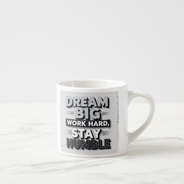 Inspirational & Motivational Typography Quote Art Espressotasse (Rechts)