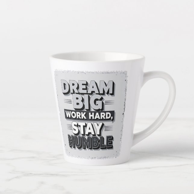 Inspirational & Motivational Typography Quote Art Milchtasse (Rechts)