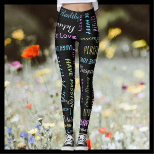 Inspirational motivierend schwarzes und leggings
