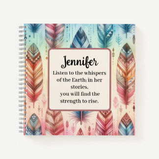 Inspirational Native American Spiral Notebook Notizbuch