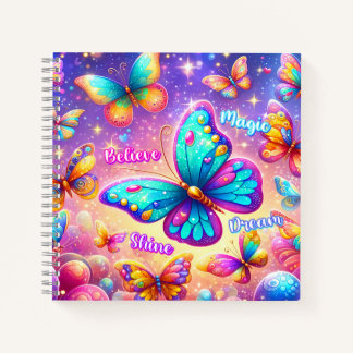 Inspirational Ombre Butterfly Notizbuch