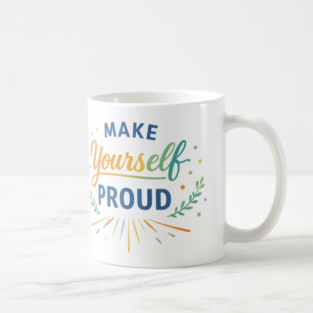 Inspirational Positive Quote Design Kaffeetasse (Rechts)