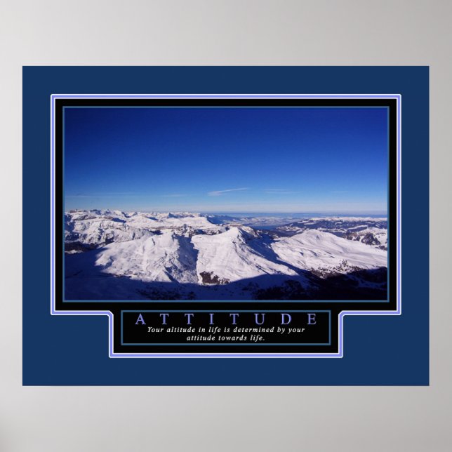 Inspirational Poster "Attitude" 22x28 (Vorne)