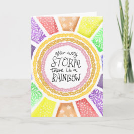 Inspirational Quote – “After Every Storm there is  Karte